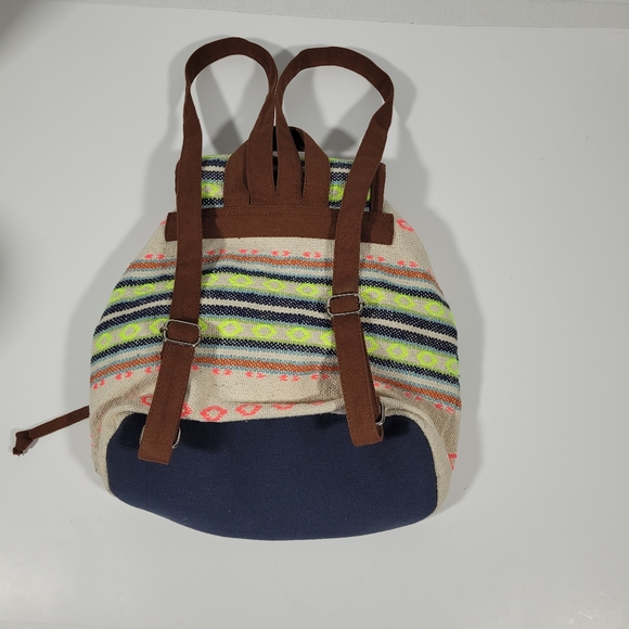 Old East Main Co. Mini Backpack Boho Aztec Western Style Multicolor 11”H x 10”L - Picture 8 of 10